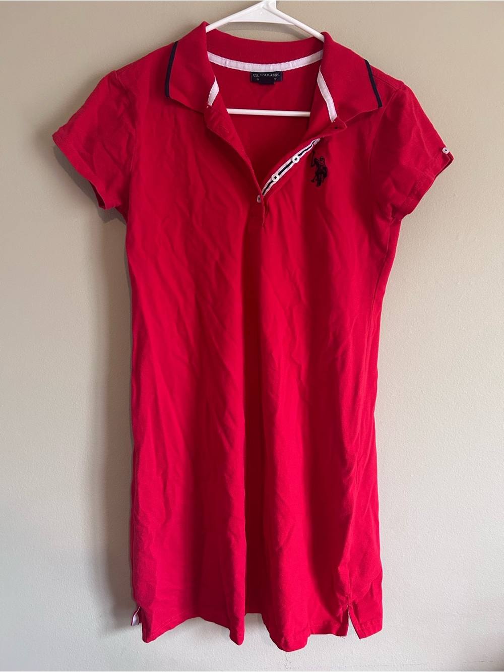 Red Polo Shirt Dress